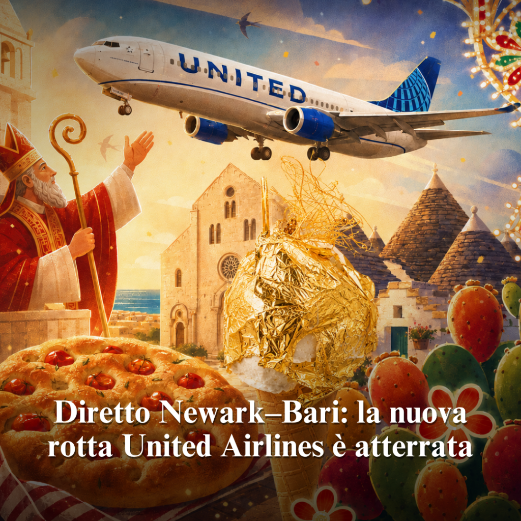 Volo United Newark Bari atterrato: la visita a Mokambo 1 Foto Anteprima articoli blog 1 - Gelateria Artigianale Mokambo